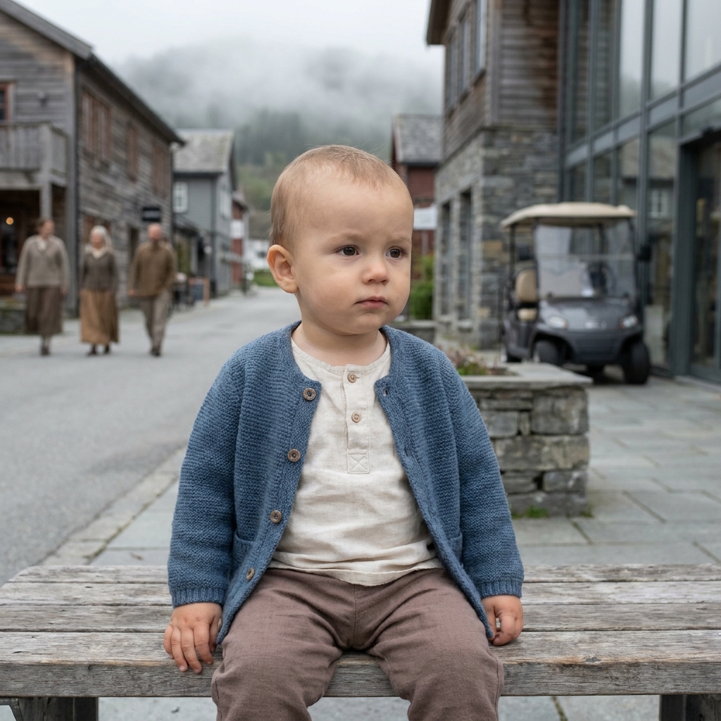 Portrait of Amos Nir, child, about 0